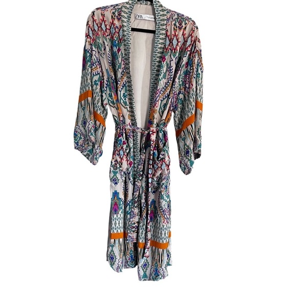 ASO TV Zara Geometric Print Kimono size Small - Picture 5 of 10